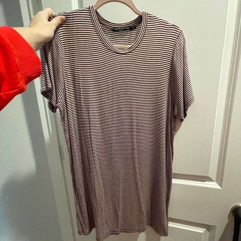 Brandy Melville stripe t shirt dress
